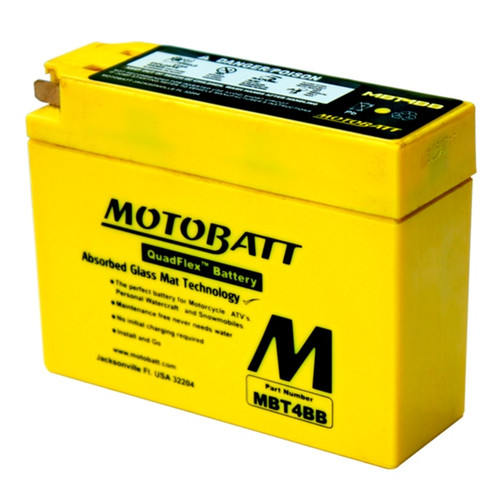 Motobatt Quadflex AGM Battery MBT4BB - 365000