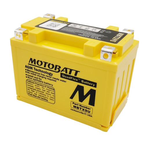 Motobatt Quadflex AGM Battery MBTX9U - 365004