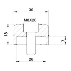 Puig Hi-Tech IV Miror Adapter - 360521