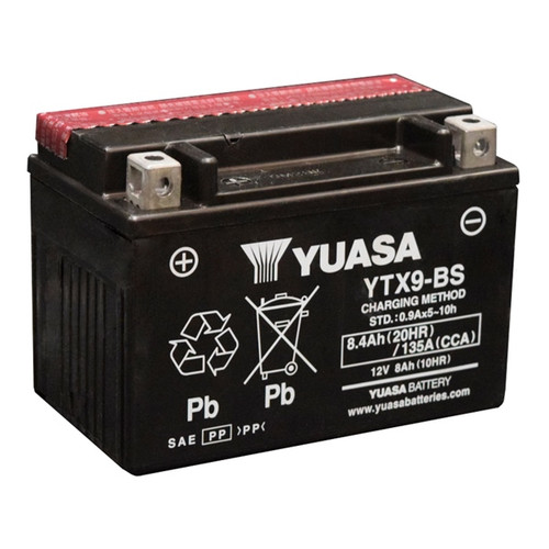 Yuasa Battery Maintenance Free AGM YTX9-BS - 010313