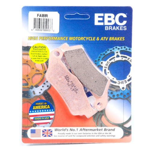 EBC  “R“ Long Life Sintered Brake Pad Sintered metal - Front Right, Front left, Rear Right, Rear left, Rear Outer - 007576