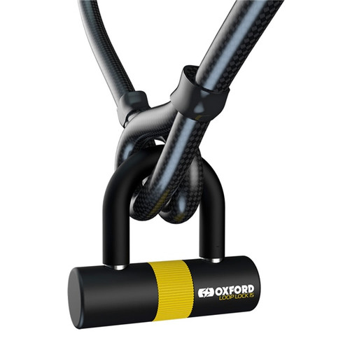 Oxford Products Loop Lock 15 Cable and Padlock - 269083