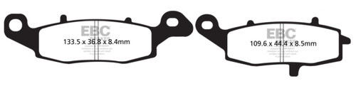EBC  V-Pad Brake Pad Organic - Front left - 207583