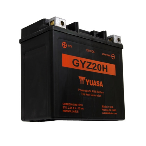 Yuasa Battery Maintenance Free AGM High Performance GYZ20H - 038130