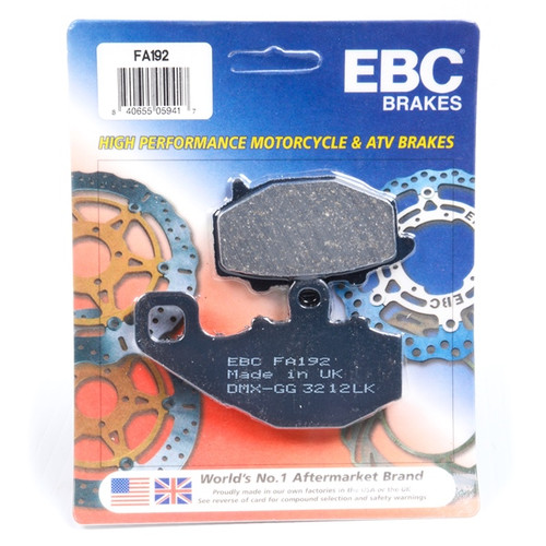EBC  “X” Series Moto-X Sport & Enduro Brake Pad Organic - Rear Right, Rear left, Left & right - 007583