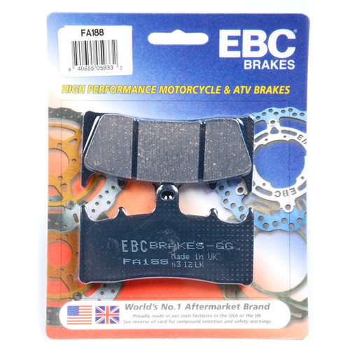 EBC  Organic Brake Pad Organic - Front Right, Front left, Rear Outer - 007584