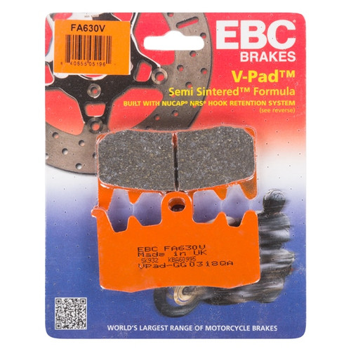 EBC  V-Pad Brake Pad Organic - Left, Right, Front Right, Front left, Rear Outer - 207658