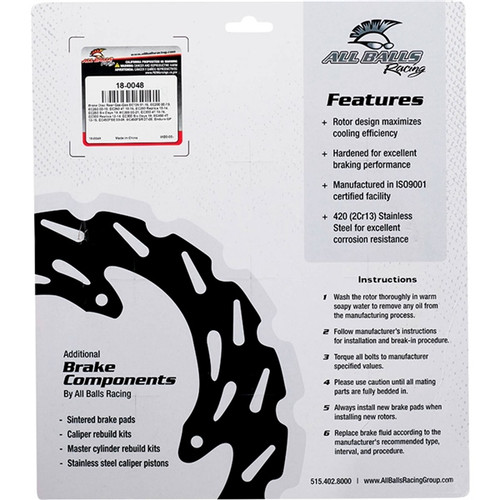 All Balls Brake Rotor GAS GAS, HUSABERG, HUSQVARNA, KTM, TRIUMPH - Rear - 337956