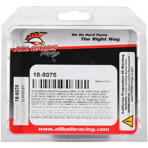 All Balls Brake Pad Sintered metal - Rear - 350066