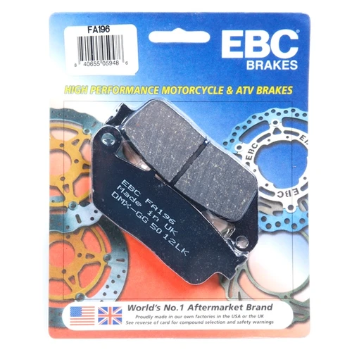 EBC  Organic Brake Pad Organic - Left, Front Right, Front left, Rear Right, Rear left, Rear Outer - 008088