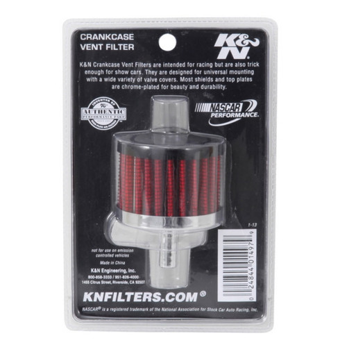 K&N Steel Base Crankcase Vent One Piece - 076361