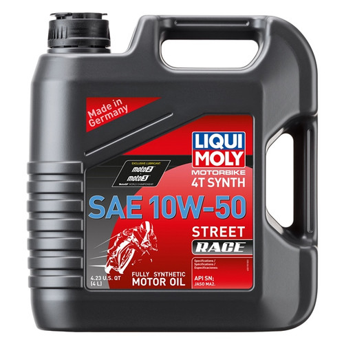 Liqui Moly Oil 4T Synthetic Street Race 10W50 - 4 L  - 153235