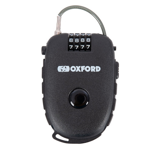 Oxford Products Retractable Cable Lock - 469933