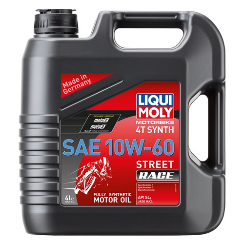 Liqui Moly Oil 4T Synthetic Street Race 10W60 - 4 L  - 153255