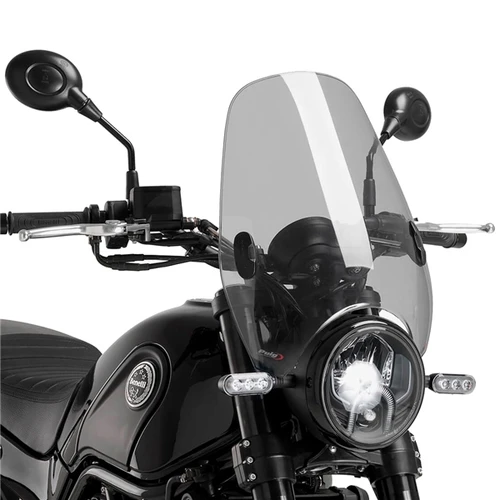 Puig Custom II Windshield APRILIA, BMW, DUCATI, HARLEY-DAVIDSON, HONDA, HUSQVARNA, HYOSUNG, INDIAN, KAWASAKI, MOTO GUZZI, SUZUKI, TRIUMPH, YAMAHA - 360940
