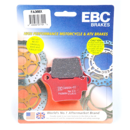 EBC  “X” Series Moto-X Sport & Enduro Brake Pad Organic - Front left, Rear Right, Rear left - 008578
