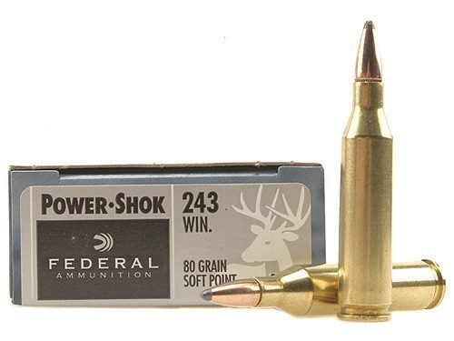 Federal 243 WIN 80gr Power-Shok 20 Rds Federal 243 WIN 80gr Power-Shok 20 Rds