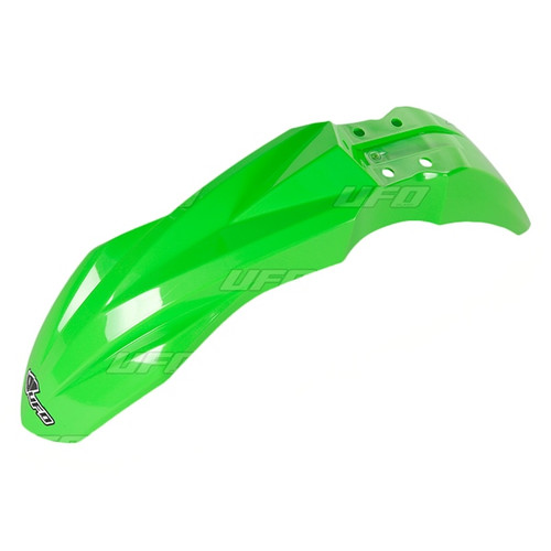 Ufo Plast Enduro Fender with LED Light Fits Kawasaki - Front - 427838