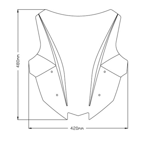 Puig Z-Racing Windshield Fits Kawasaki - 361067