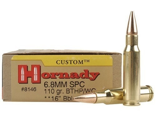 Hornady 6.8 SPC 110gr BTHP Box of 20