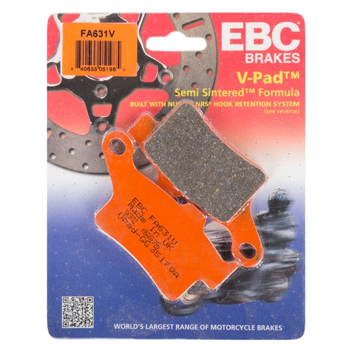 EBC  V-Pad Brake Pad Organic - Left, Rear left - 207925