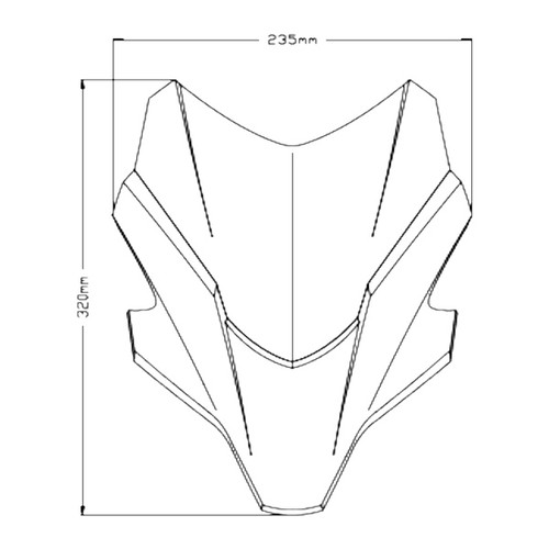 Puig New Generation Sport Windshield Fits Yamaha - 361081
