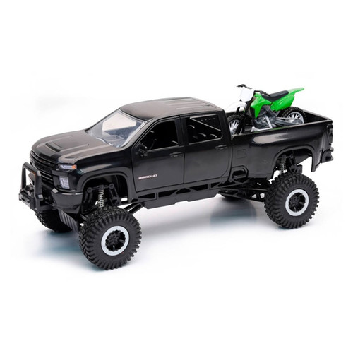 New Ray Toys Chevrolet Pick Up with Dirt Bike Scale Model - 202944