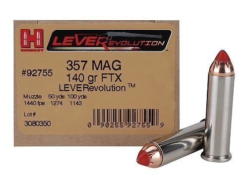 Hornady 357 Magnum 140gr FTX LEVERevolution Box of 25