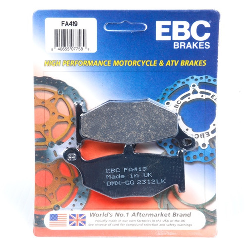 EBC  Organic Brake Pad Organic - Rear Right, Rear left - 008729