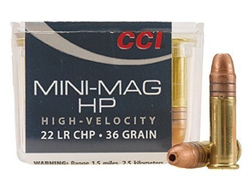 CCI 22LR 36gr Mini-Mag High Velocity HP Box of 100