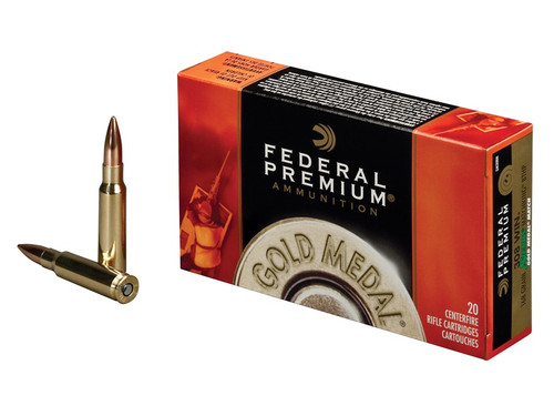 Federal Premium Gold Medal 308 WIN, 168gr Sierra Match King BTHP