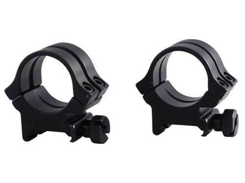 Weaver 1" Quad-Lock 4X4 Weaver-Style Rings, High, Matte