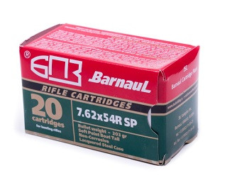 Barnaul 7.62 X 54R 203 Gr SP, 20 Rounds