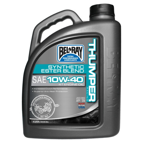 Bel-Ray Thumper Racing Synthetic Ester Blend 4T Engine Oil 10W40 - 4 L  - 050218