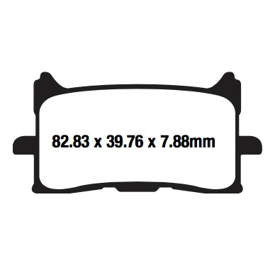 EBC  Double-H Superbike Brake Pad Sintered metal - Front Right, Front left, Rear Outer - 125129