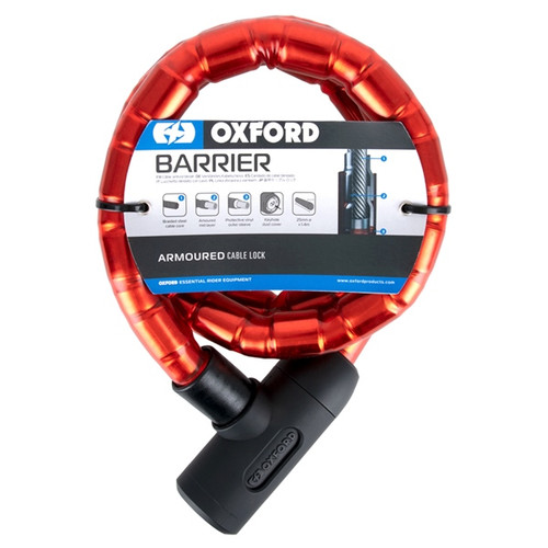 Oxford Products Barrier Armoured Cable Lock - 469540