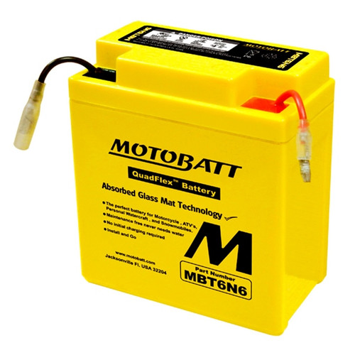 Motobatt Quadflex AGM Battery MBT6N6 - 365064