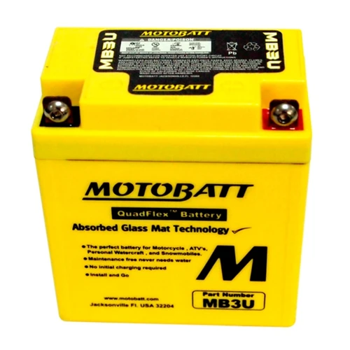 Motobatt Quadflex AGM Battery MB3U - 365067