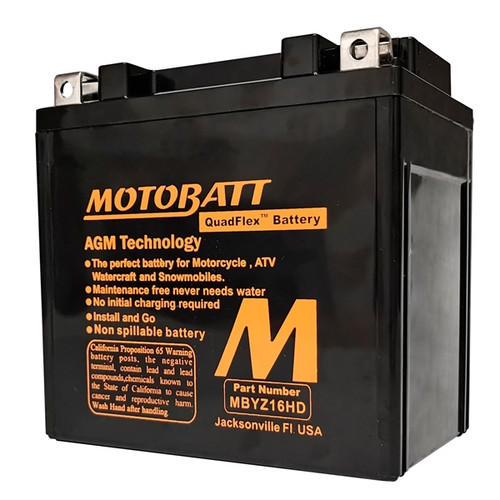Motobatt Quadflex AGM Battery MBYZ16HD - 365122