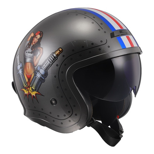 LS2 Spitfire Open-Face Helmet Spark - XL - 396445