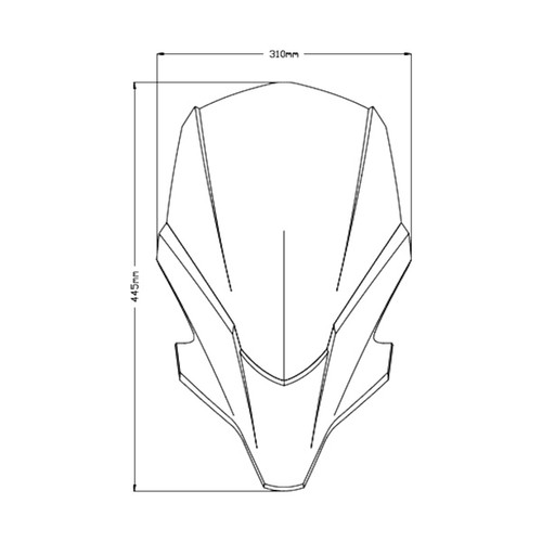 Puig New generation touring Windshield Fits Yamaha - 361132