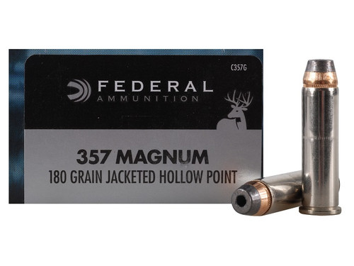 Federal Power-Shok Hunting 357 Mag, 180gr JHP, Box of 20