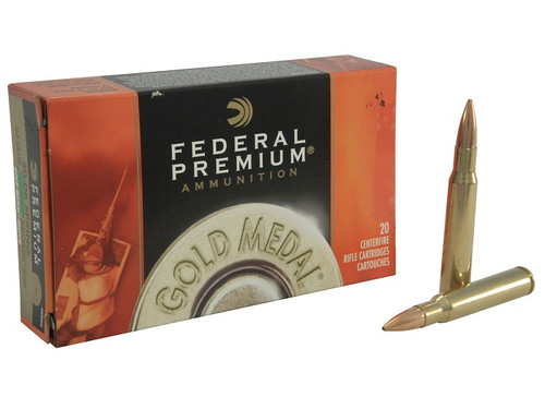 Federal Premium Gold Medal 30-06 SPRG, 168gr BTHP, Box of 20