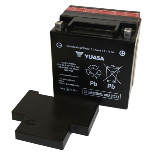 Yuasa Battery Maintenance Free AGM Factory Activated YIX30L-PW - 038135