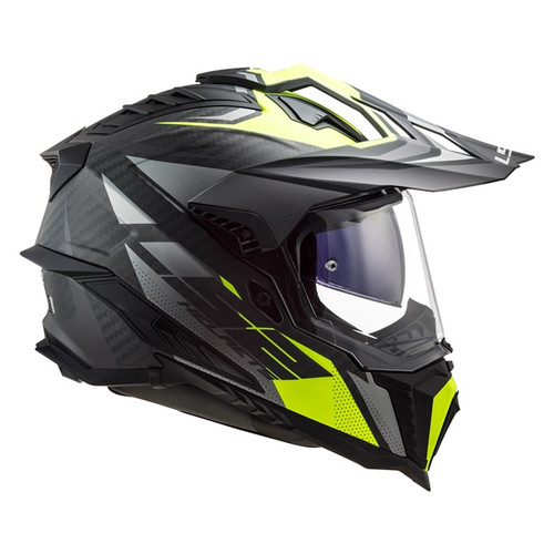 LS2 Explorer Carbon Off-Road Helmet Focus - Without Goggle - XL - 397385