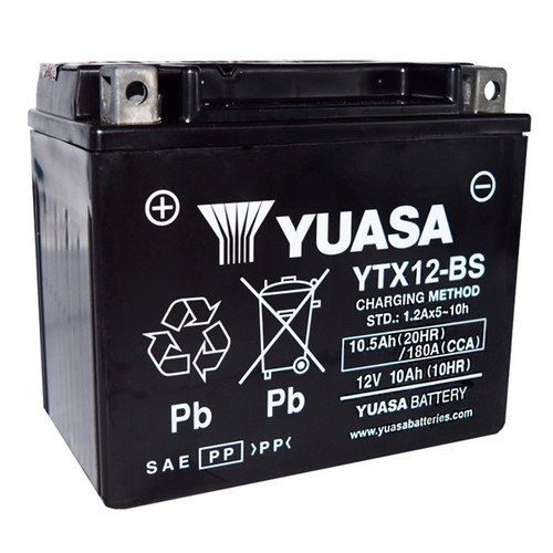 Yuasa Battery Maintenance Free AGM YTX12-BS - 010315