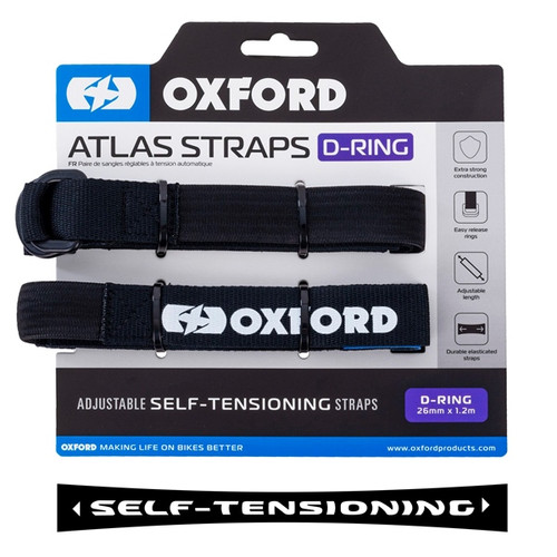 Oxford Products Atlas D-Ring Straps 1.2 m - 470358