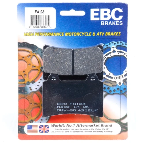 EBC  Organic Brake Pad Organic - Front Right, Front left, Rear left, Rear Outer - 007286