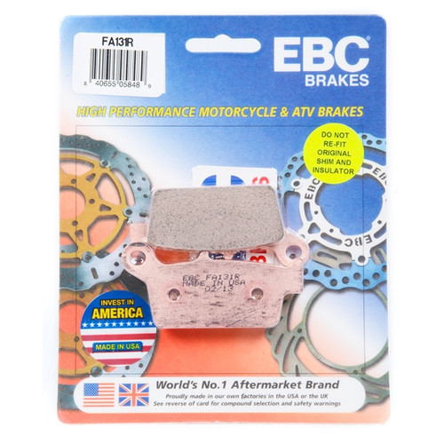 EBC  “R“ Long Life Sintered Brake Pad Sintered metal - Rear Right, Rear left - 007296