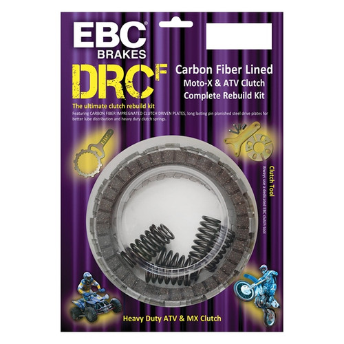 EBC  Clutch Kit - DRCF Series Fits Kawasaki, Fits Suzuki - Carbon fiber - 125088